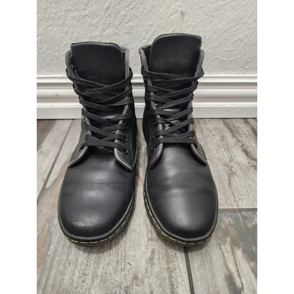 Dr. Martens Women Sheridan Black Leather Lightweight Boots AW004 Sz 7